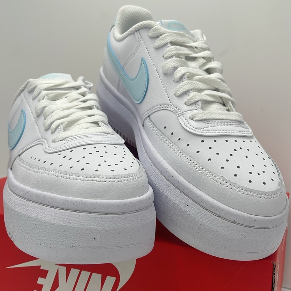 Nike Court Vision Alta
Women' Shoes
White/Glacier Blue
Style DZ5394-101 Platform - Picture 8 of 16